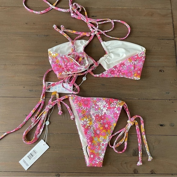 Frankies Bikinis x Naomi Osaka collection sweet pea bikini set NWT - Picture 7 of 10